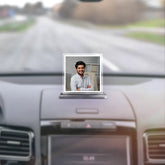 Acrylic Personalized Square Shape Car Dashboard Photo Stand (Front & Back)